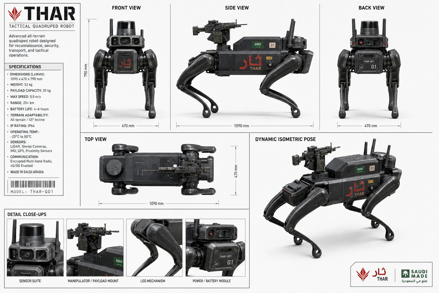 THAR pose sheet