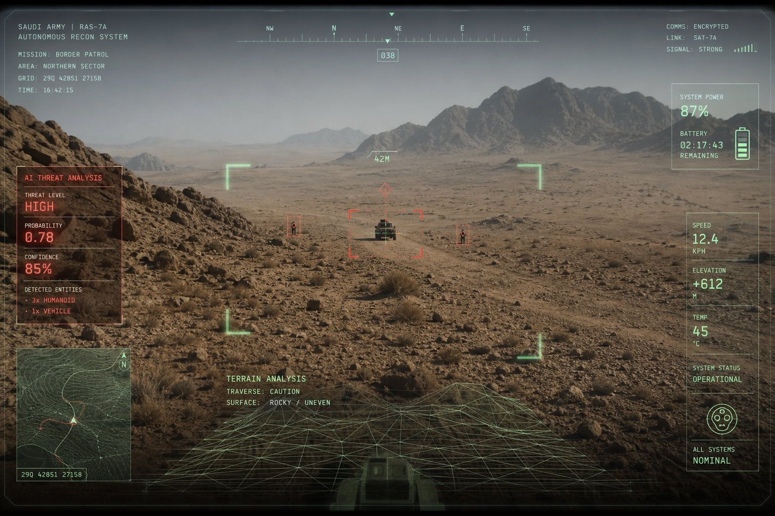 THAR operator HUD